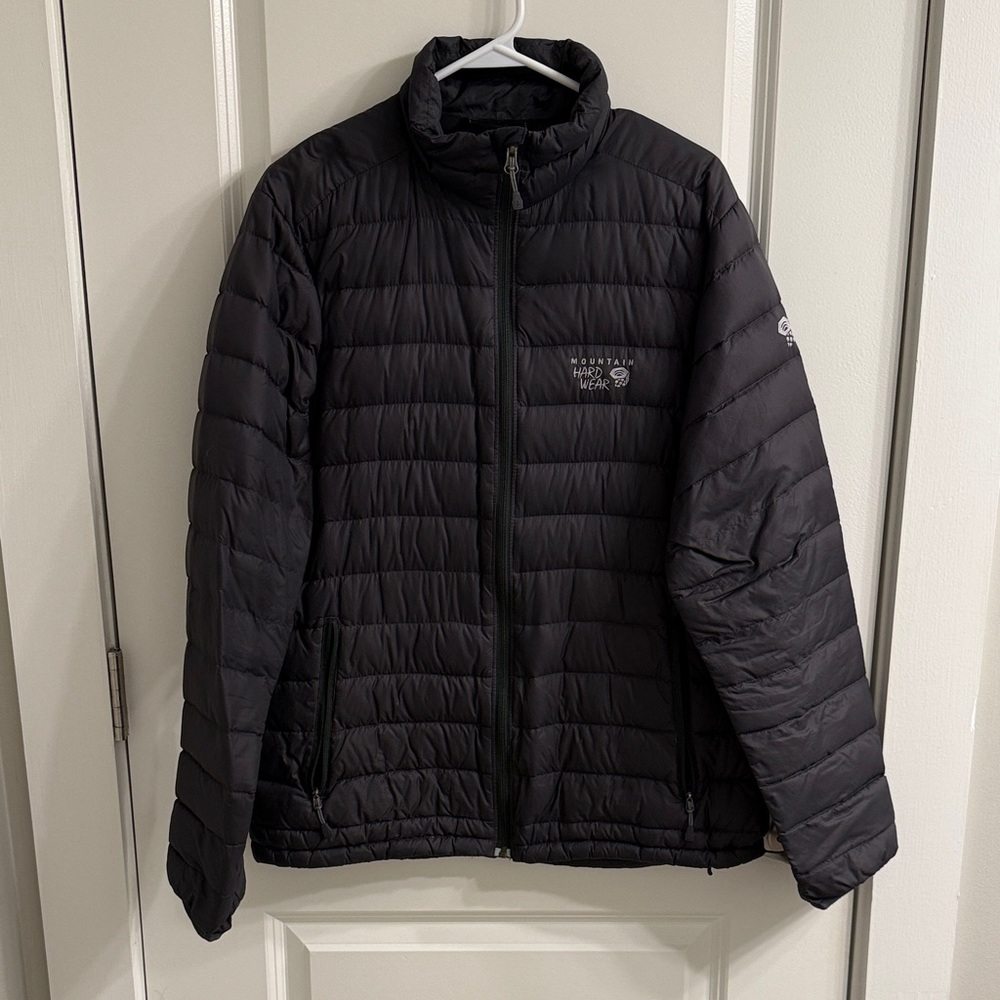 Mountain Hardwear Men's Black Lightweight Quilted Puffer Jacket